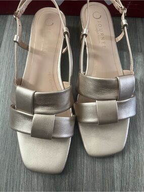 Journee Tabatha Women's Low Covered Block
Heel Sandals